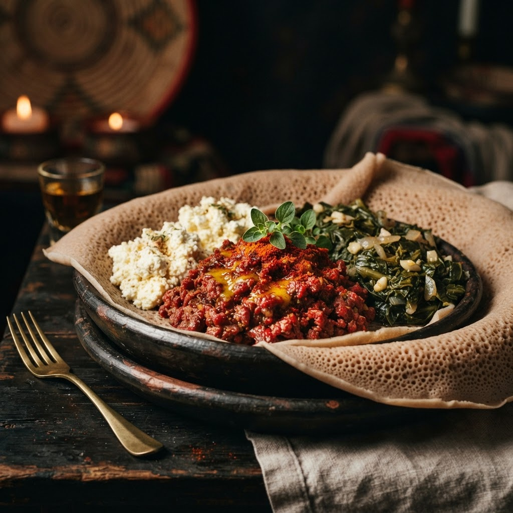 Kitfo Ethiopian dish